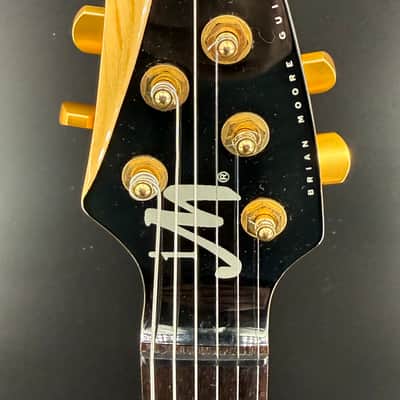 Brian Moore i9.13 Guitar - Quilt Transparent Green 2003 image 5