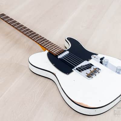 Fender Custom Shop 1963 Telecaster Custom Relic Olympic White w/ Twisted Tele, Seymour Duncan Little '59 image 10