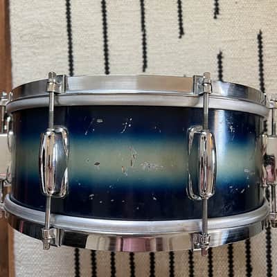 Slingerland Radio King Student Model Late 50’s Blue/Silver duco image 2