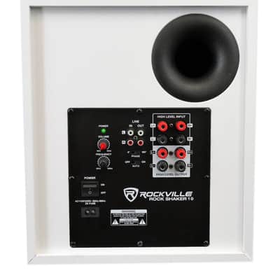 (2) Rockville RockShelf 68W 6.5" White Bookshelf Speakers+Bluetooth/Wifi Amp+Sub image 6
