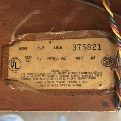 Immagine Hammond B-3 Organ with Leslie 21H Speaker – Vintage Classic Rig - 8