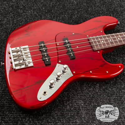 Momose MJ2-PH Jazz Bass – Purpleheart Neck – Burner Ash – MIJ image 1