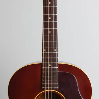 Gibson LG-1 Flat Top Acoustic Guitar (1965), ser. #253956, original brown alligator chipboard case. image 8