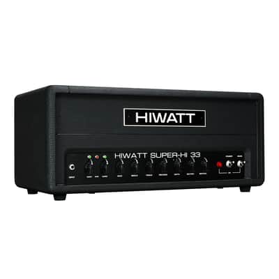 Hiwatt T-Series SUPER-HI 33 30-Watt Hi-Gain Tube Guitar Amplifier Head - Black image 1