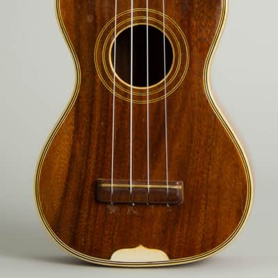 Koa Soprano Ukulele (unlabelled) , c. 1925 image 3