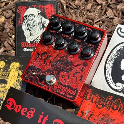 Does It Doom Baghdad High Gain Overdrive and Preamp Pedal - OG Black & Red Colorway image 2