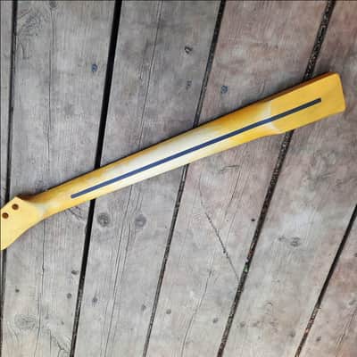 relic Vintage Fatboy Canadian Maple T guitar neck replacement Steel frets Dowel fits oem bodies image 17