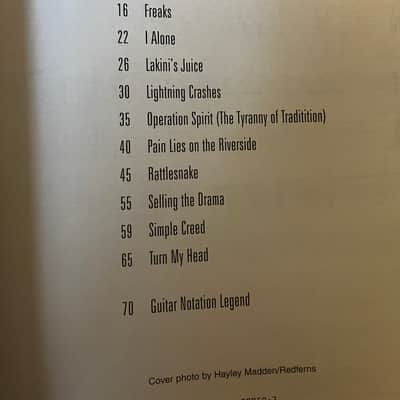 Live - Best of Live - Guitar Tab / Tablature Book image 3