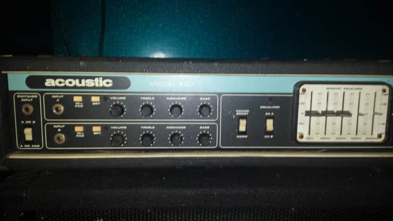 Acoustic Control Corporation 320 Bass Head 1978 blue/black tolex image 1