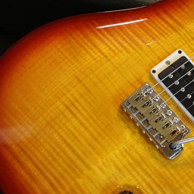 Minty! 2020 PRS Custom 24 Piezo Electric Guitar Sunburst + OHSC image 3