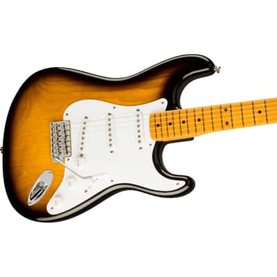 Fender 70th Anniversary American Vintage II 1954 Stratocaster Maple Fingerboard - 2-Color Sunburst image 2