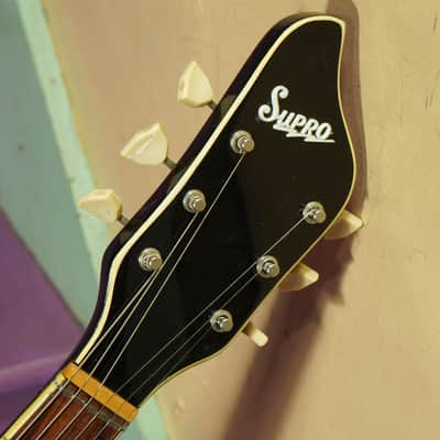 1960s Supro Dual Tone Semihollow Electric Guitar (VIDEO! Fresh Work, Ready) image 3