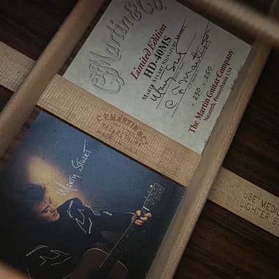 Martin HD-40MS Marty Stuart Signature Artist Owned Ex- JOHNNY CASH signed rare limited edition acoustic guitar D-45 D45 image 3