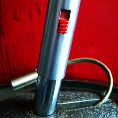 Vintage 1960's Altec 660A dynamic microphone "Salt Shaker" w period stand & cable Hi Z 632C 633A image 14