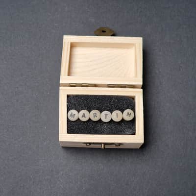 6 CHEVILLES guitare épingle OS opaque bovin Boite Bois 1 - MARTIN CUSTOM image 9