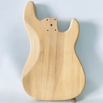 Left Handed Basswood Precision Style Bass Body image 7
