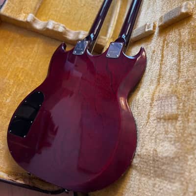 Ibanez 2402 Double Cutaway Double Neck 1974 - 1977 - Walnut image 6