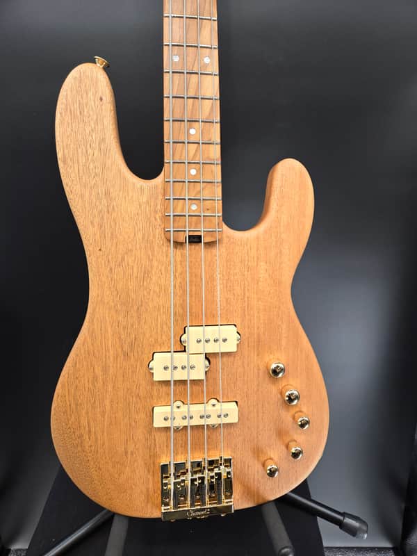 Charvel Pro-Mod San Dimas® Bass PJ IV MAH, Caramelized Maple Fingerboard, Natural Mahogany image 1