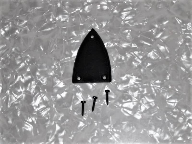 BC Rich Truss Rod Cover Black Matte fits Most BC Rich guitars & Other Guitars with 3 hole Triangle image 1