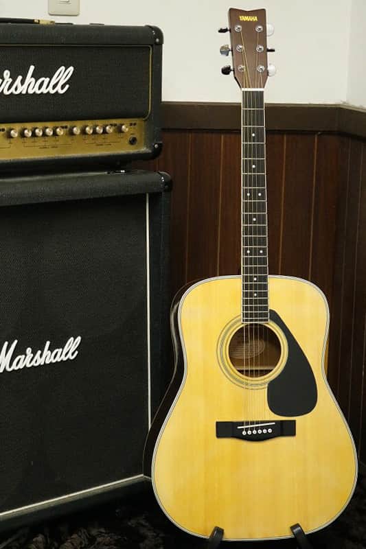 Vintage 1980's Yamaha FG-200D Orange Label Acoustic Guitar Made in Japan image 1