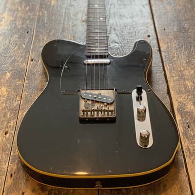 Vintage 1986 Fender Telecaster 1962 Custom Reissue Piano Black FujiGen Built image 3