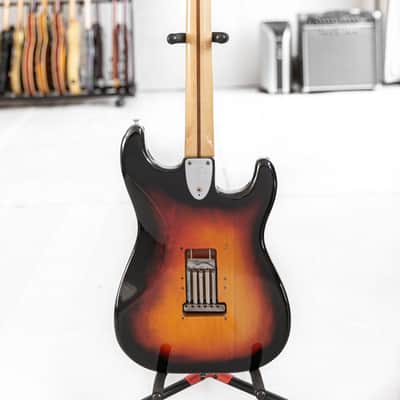 1974 Fender Stratocaster Left-Handed in Sunburst. RH conversion. 7.9lbs image 4