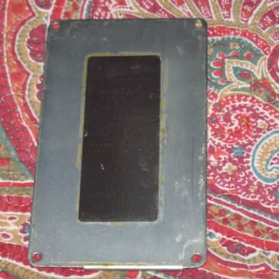 used vintage DOD Bottom Plate for Performer Series pedals (NOTE: screw holes are on are on 4  corners areas) +feet, NO: pedal/other parts - early 1980s Metal Plate has Metallic Silver Finish on both sides, NO rubber padding, NO black print on silver label image 3