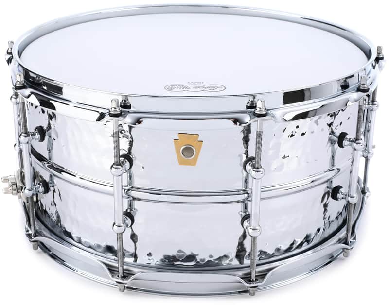 Ludwig Supraphonic Hammered LM402KT 6.5 x 14-inch Snare Drum - Chrome image 1