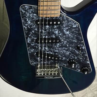 Music Man Albert lee Trans blue roasted Maple Neck Upgrade image 16
