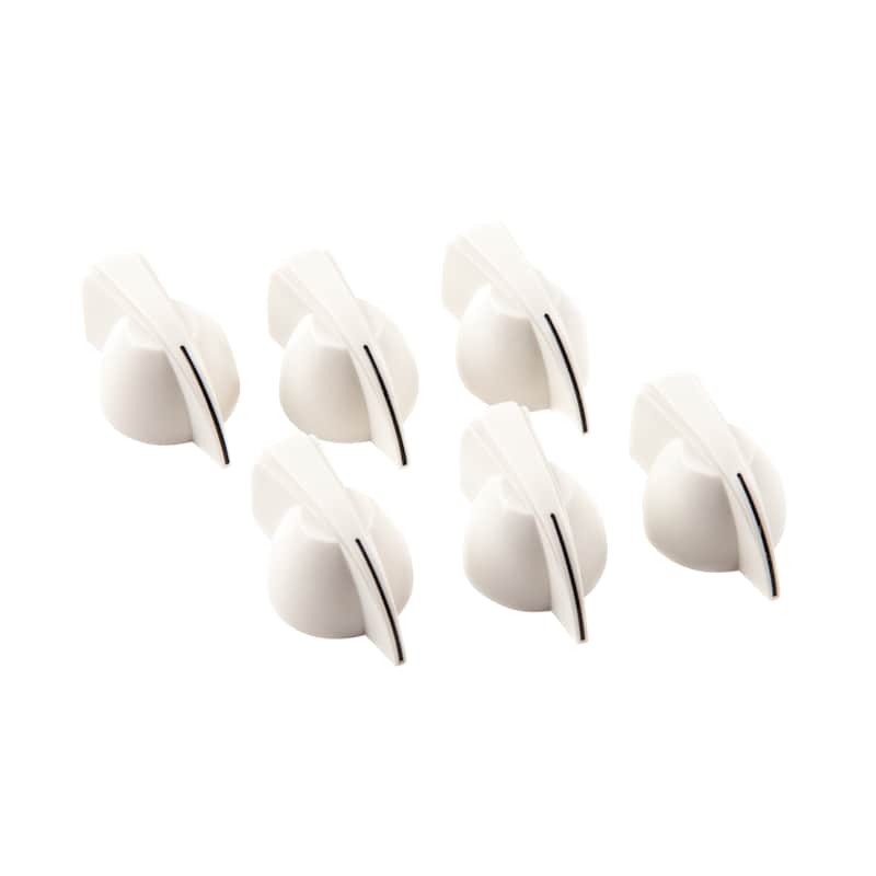 NEW Fender Chicken Head Amplifier Knobs - White - Pack of 6 image 1