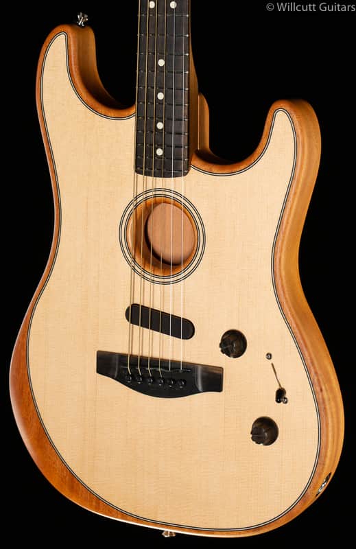 Fender American Acoustasonic Strat Natural Ebony Fingerboard (238) image 1