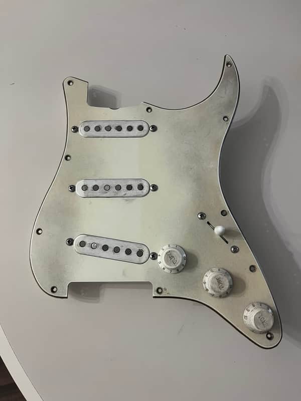 Aged White Strat Pickguard Strat