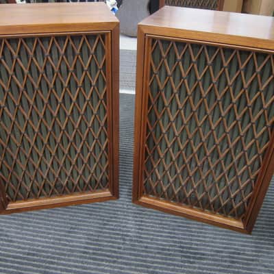 Pr Pioneer CS-63DX Vintage Speakers 4 Way, 6 Drivers, 15" Woofer, Horn Tweeter, Walnut Veneer, Ex So image 1