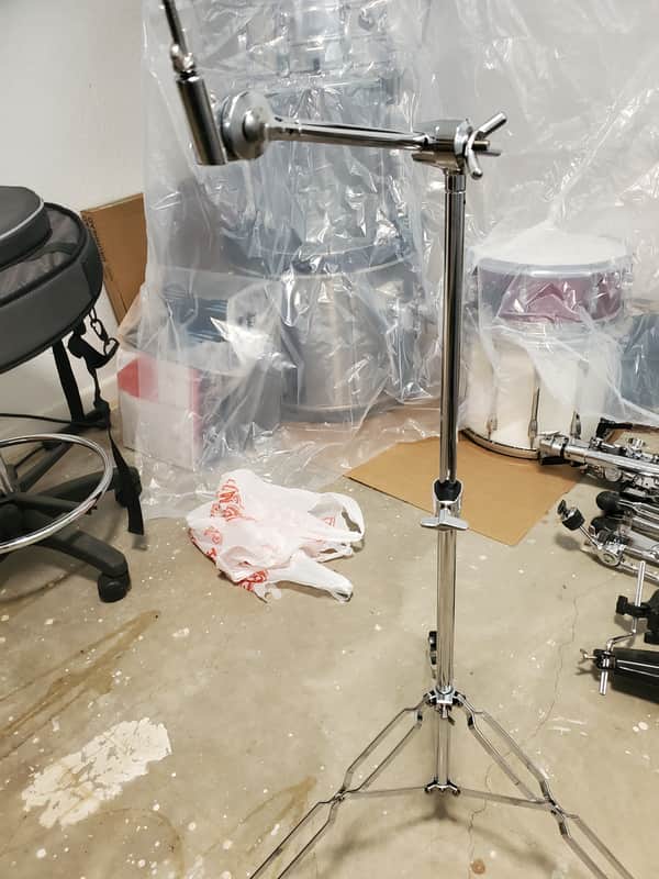 Mapex Rebel Double-Braced Boom Cymbal Stand - Chrome image 1