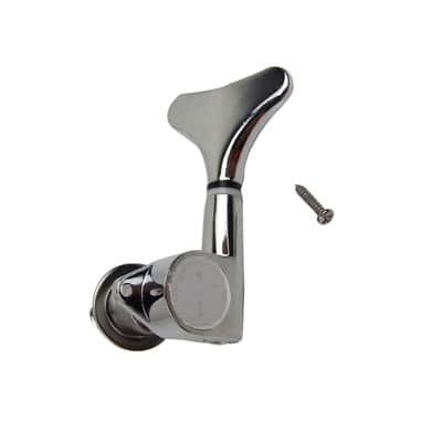 Musiclily 2+2 Set Bass Sealed String Tuning Pegs Keys Machines Heads Tuners,Chrome image 3