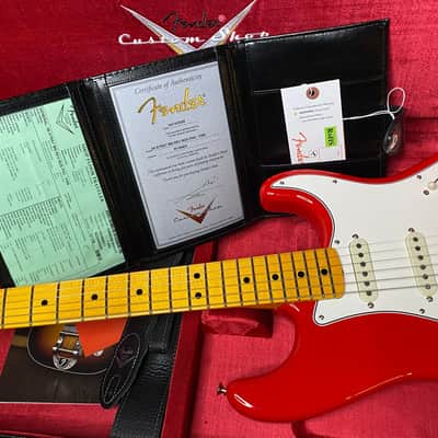NEW! Fender Custom Shop Special Run '69 Stratocaster NOS Finish - Handwound P/U's - Ferrari Red - Reverse Matching Headstock - 8 lbs - Authorized Dealer - One OFF! SUPRE RARE! G06974 image 13