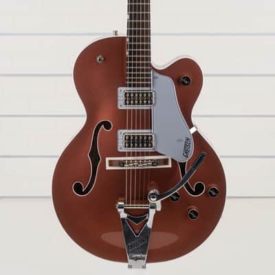 Gretsch G6118T Players Edition Anniversary Hollowbody Electric Guitar, Rosewood Fingerboard, Two-Tone Copper Metallic/Sahara Metallic image 1