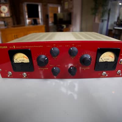 D.W. Fearn VT-2 Dual Channel Tube Mic Preamp 2004 - Red image 2