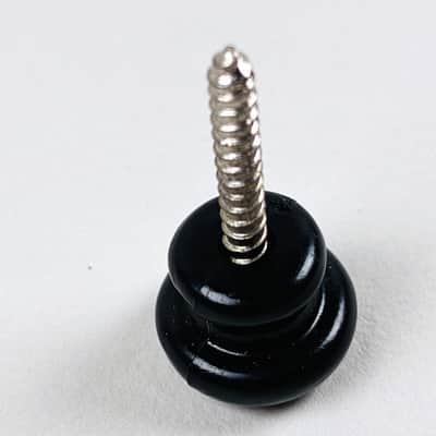 Gibson black plastic strap button. New old stock from the late ’50s into early ’60s. image 2