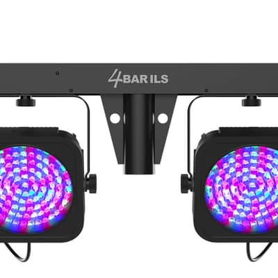 Chauvet DJ 4BAR ILS Wash Lighting System w/(4) Par Lights+Tripod+Footswitch+Bag image 3