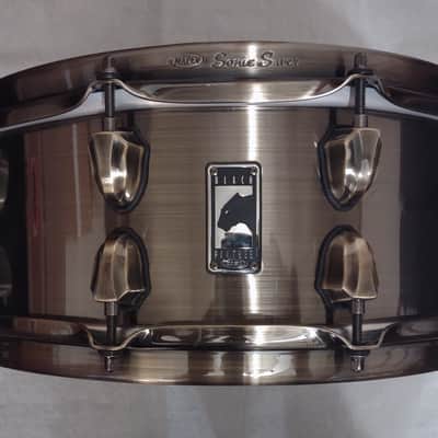 Mapex Black Panther Brass Cat 14x5.5" Brass Snare Drum with Brass Hardware - Antique Brass image 1