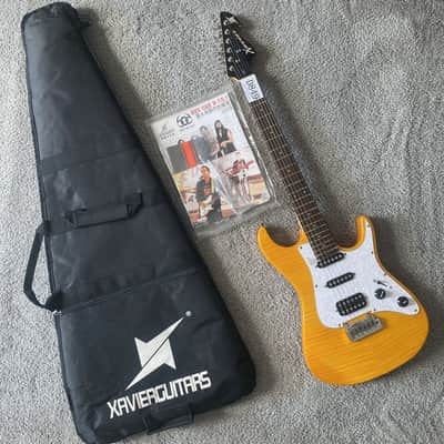 Xavier Tiger Maple Strat Style Electric Guitar, Alder Body, Maple Neck, Rosewood Fingerboard image 13