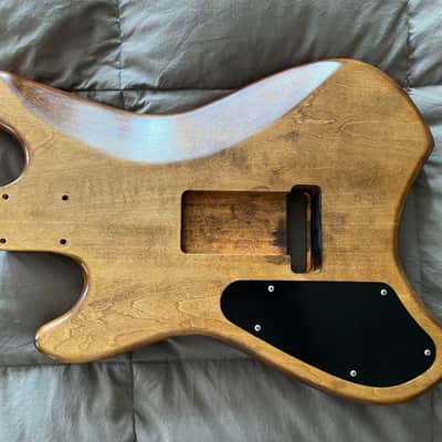 Ultralight (3lbs 1oz) Warmoth Musiclander 2020 Birdseye Maple/Basswood guitar body image 2