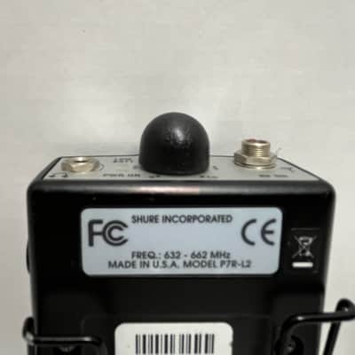 Shure Model P7R-H3 Receiver Beltpack H3 Band: 632-662 MHz for PSM 700 Wireless In-Ear IEM Personal Monitoring Systems PSM700 image 4