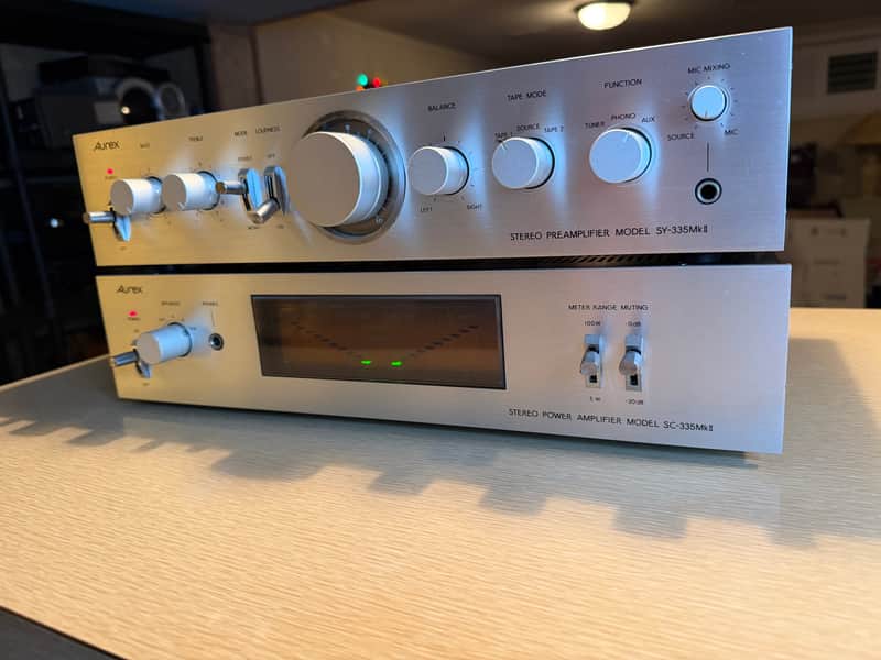 Toshiba AUREX SC-335 MK II Amp & Toshiba SY-335 MK II Preamp FULL