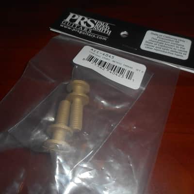 PRS Stoptail Bridge Studs, Metric Thread, UNPLATED POLISHED BRASS, #ACC-4045