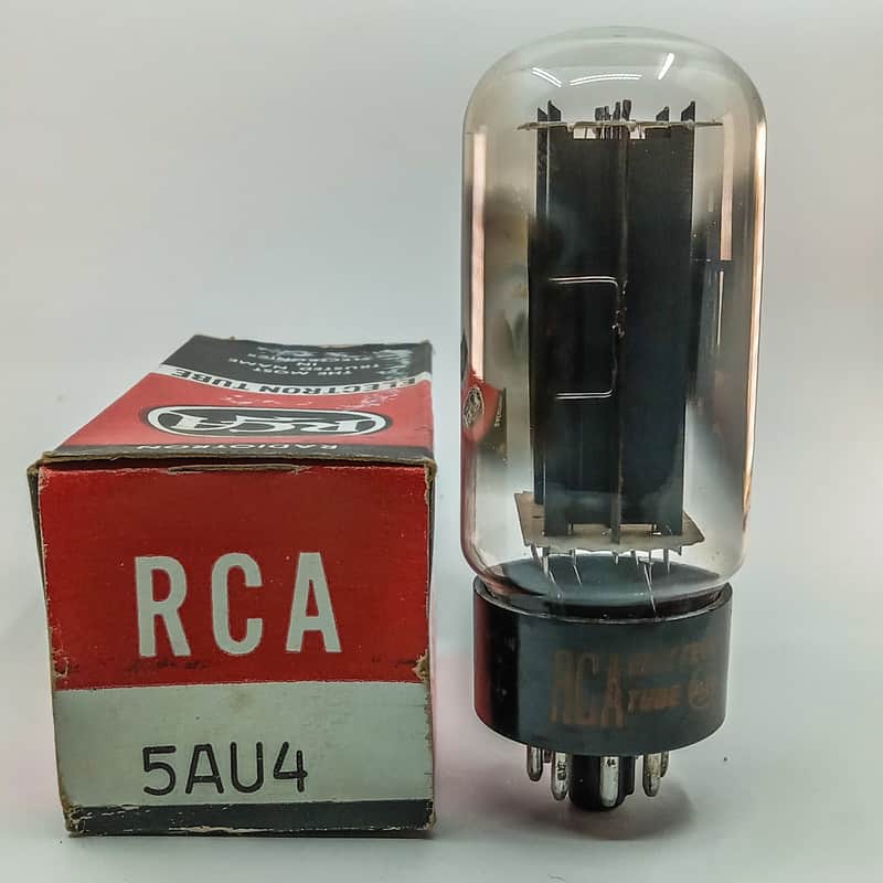 NOS RCA 5AU4/5Z3/BLACK PLATES/HICKOCK TESTED STRONG/BALANCED image 1