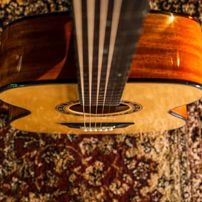 Washburn AF5K Apprentice Series Folk Body Spruce Top Mahogany Neck 6-String Acoustic Guitar w/Hard Case image 5