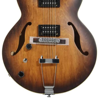 Ibanez Artcore AF55  Left-handed Hollowbody Electric Guitar - Tobacco Fade image 1