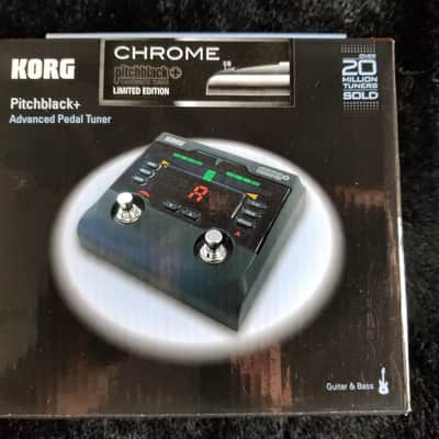 Korg PB02 Pitchblack+ Plus Chrome Chromatic Pedal Tuner Limited Edition NEW image 2